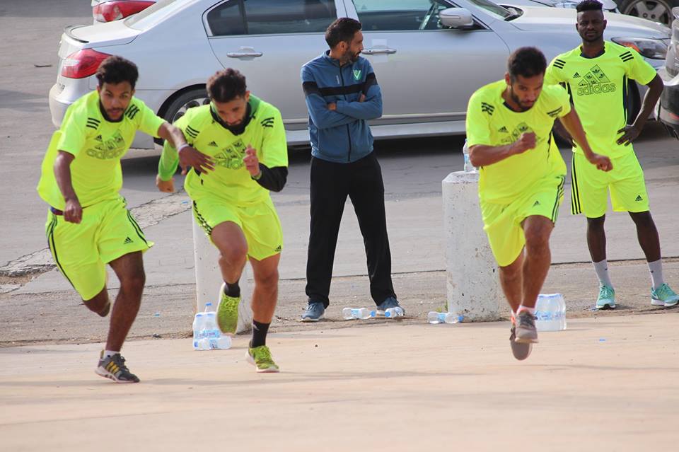 بالصور.. النصر يستعد لهلال جوبا السوداني بتدريبات بدينة