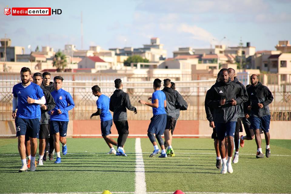 بالفيديو والصور| أول تدريب للأهلي بنغازي بعد العودة من تونس استعدادًا للتعاون بالدوري