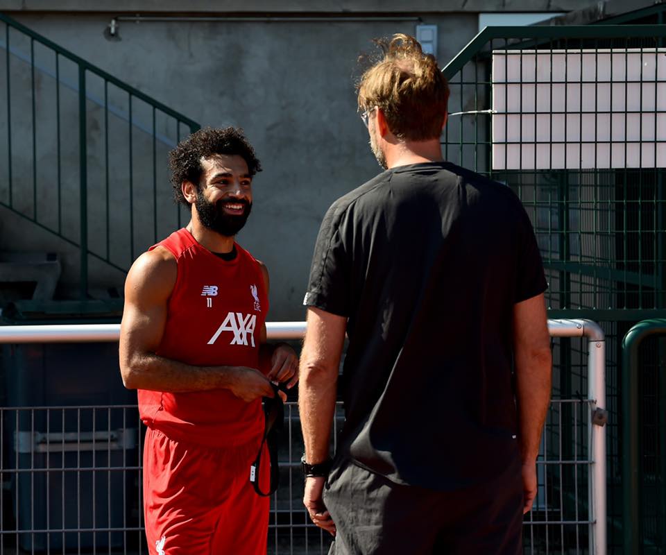 بالصور| محمد صلاح يعود إلى تدريبات ليفربول بعد إنتهاء إجازته الصيفية