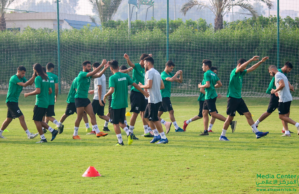 بالفيديو | تدريبات تكتيكية للنصر في معسكره بالقاهرة استعدادا لأبطال أفريقيا