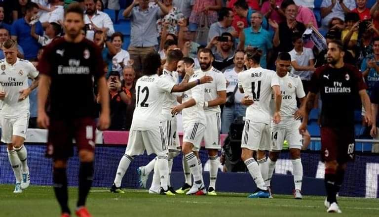 مدربا ريال مدريد وميلان يكشفان عن التشكيلات الرسمية لمباراتهما الودية