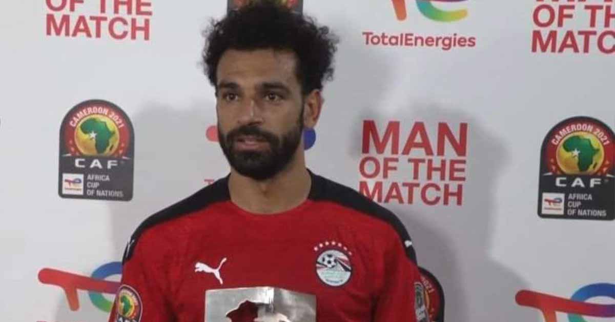 محمد صلاح يفوز بجائزة أفضل لاعب بمباراة مصر والمغرب